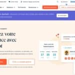 image de la page d'accueil du site hubspot outil tout en un