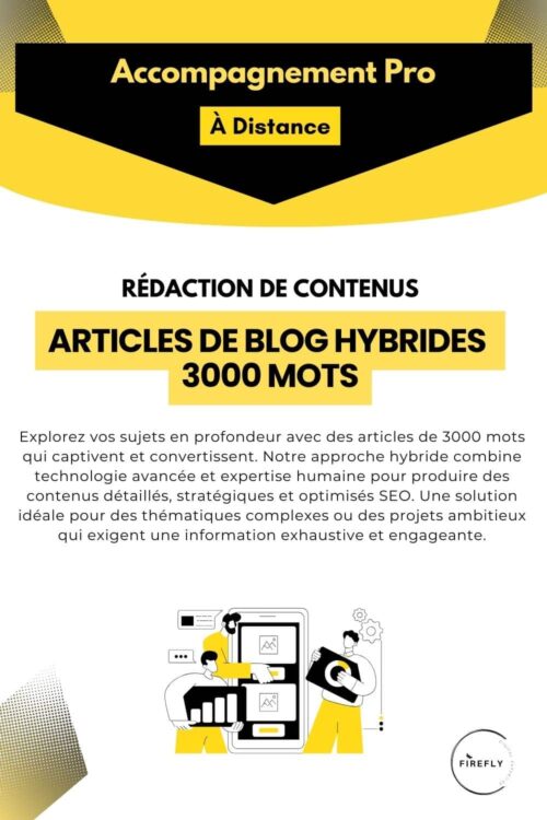 Offre Rédaction de Contenus Articles de Blog HYBRIDES 3000 MOTS