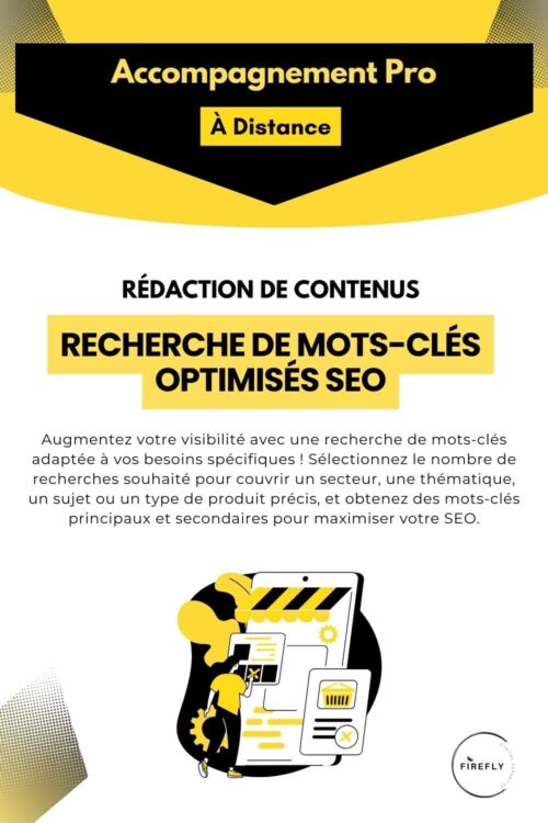 Offre recherche de mots cles optimises SEO