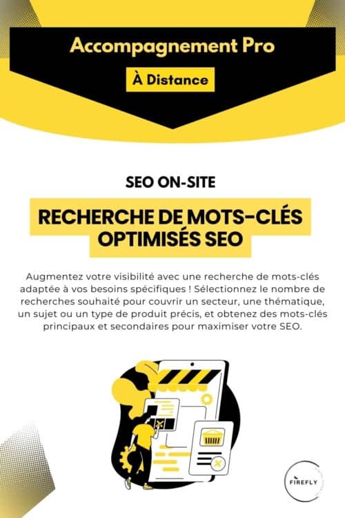 Offre SEO ON-SITE Recherche de mots-Clés optimisés seo