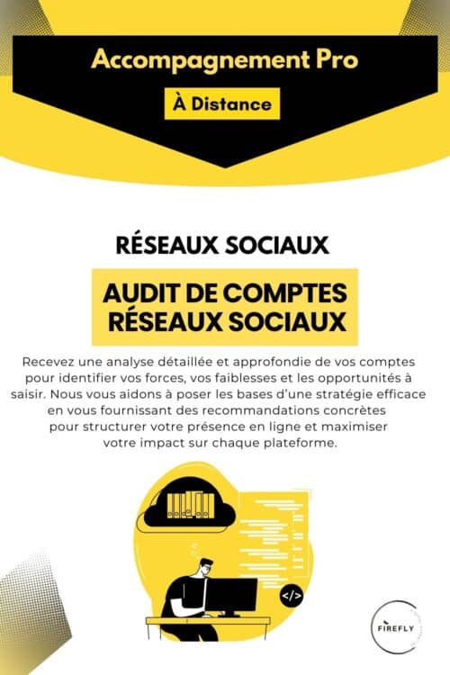 Offre RÉSEAUX SOCIAUX Audit de Comptes Réseaux Sociaux
