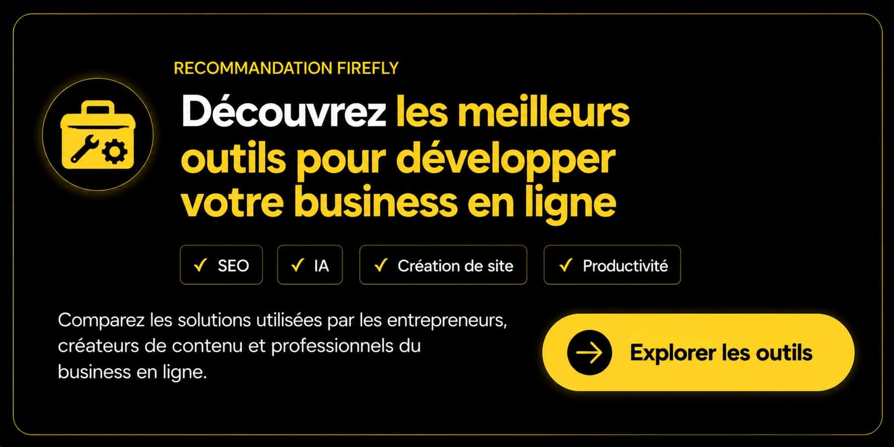 meilleurs outils pour développer business en ligne
